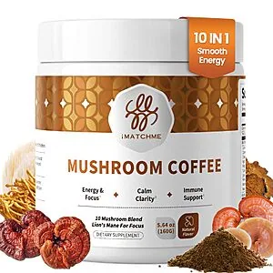 Mushroom coffee deal available with coupon and subscription