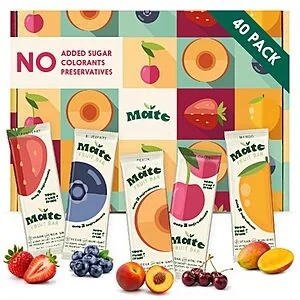 Fruit bars sold in 5-flavor pack with no added sugar