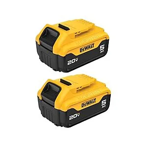 Two-pack DEWALT battery on sale for $94 with free shipping