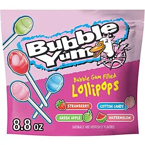 Bubble Yum Lollipops on Amazon for Less Than $5