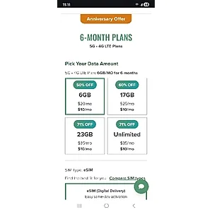 Mint Mobile offers 6-month unlimited plan for $60 upfront