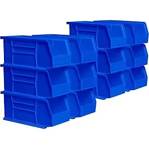 Plastic storage bins available for $31.47 with free shipping