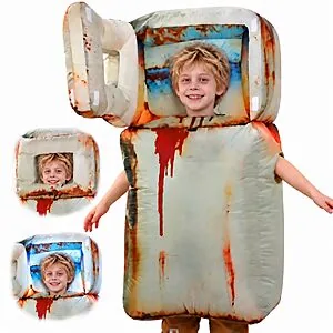 Inflatable refrigerator costume available at discounted price