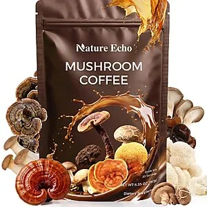 Mushroom coffee deal available with discount code